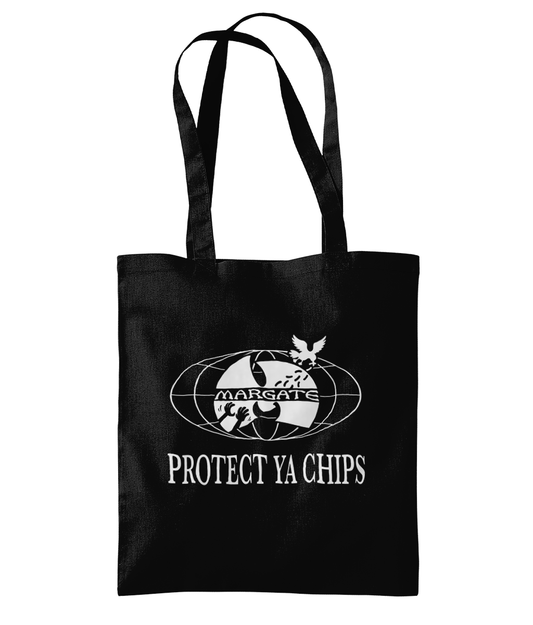 Protect Ya Chips Tote Bag Black