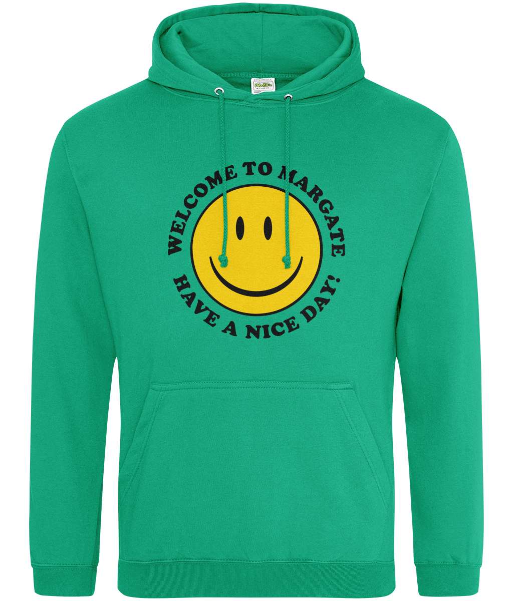 Have A Nice Day Hoodie Kelly Green