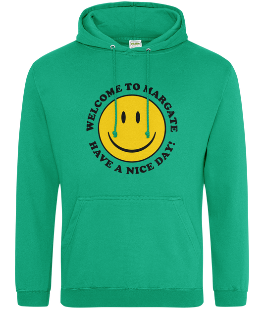 Have A Nice Day Hoodie Kelly Green