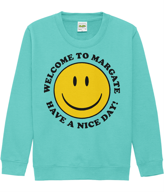 Kids Welcome To Margate Sweatshirt Peppermint