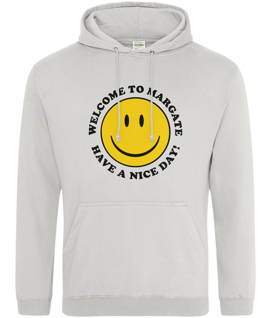 Have A Nice Day Hoodie Grey