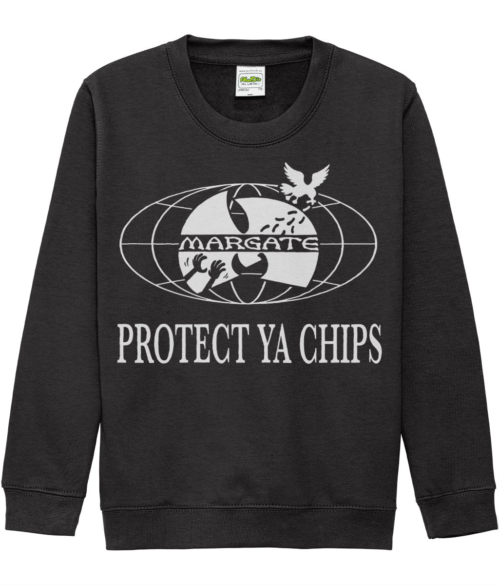 Kids Protect Ya Chips Sweatshirt Black