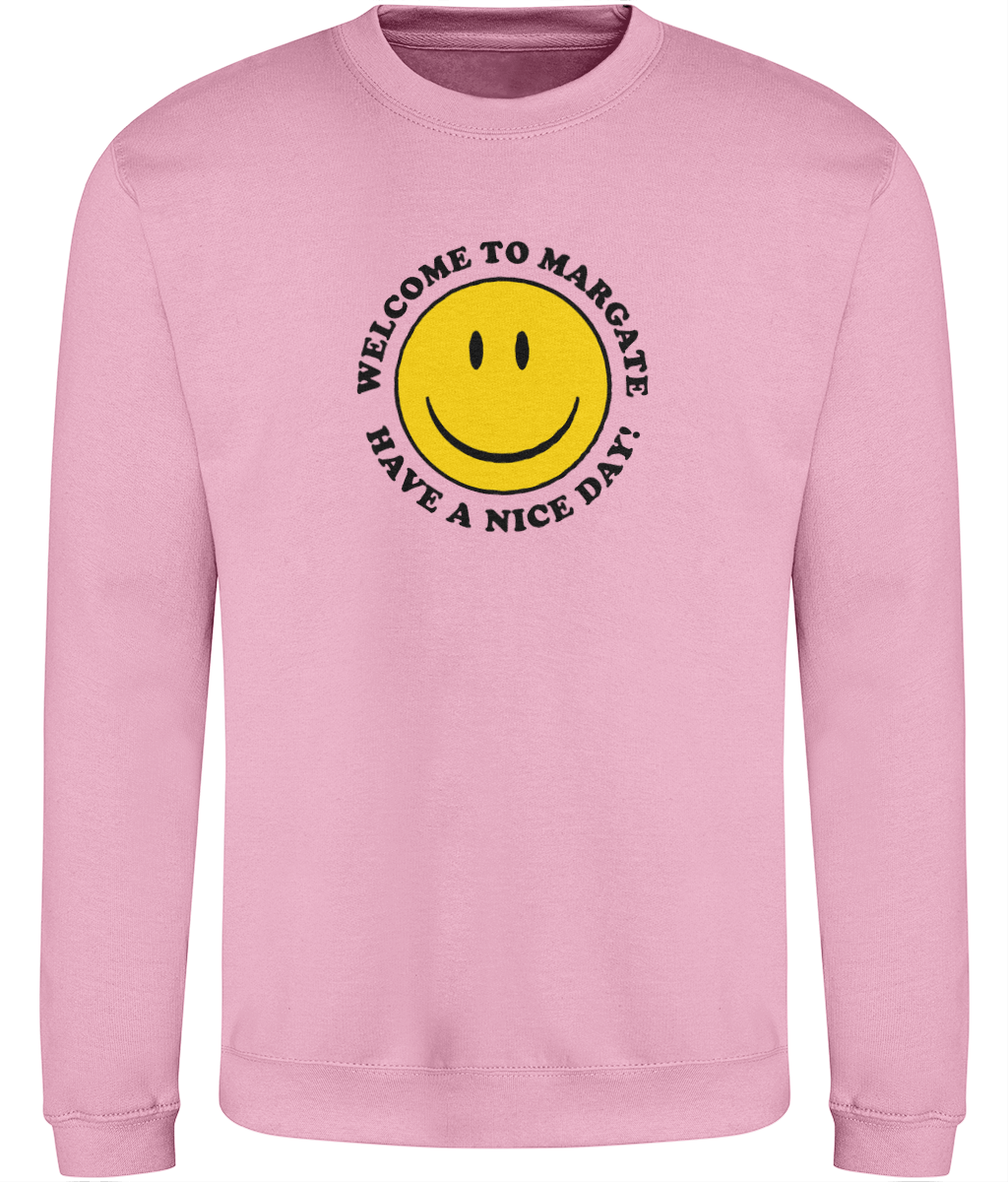 Have A Nice Day Sweatshirt Pink