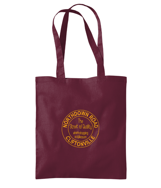 Northdown Road Tote Bag Burgundy