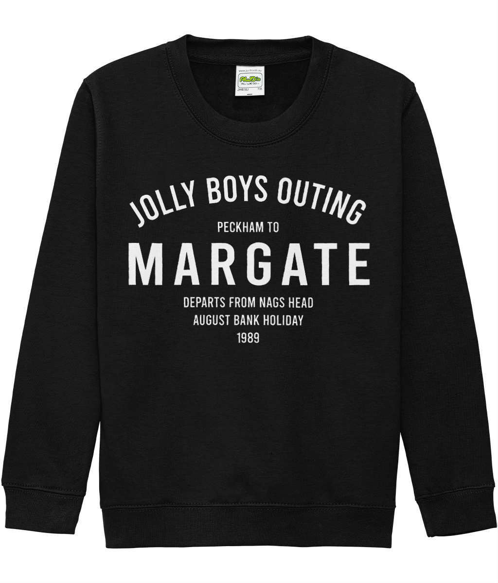 Kids Jolly Boys Poster Sweatshirt Black