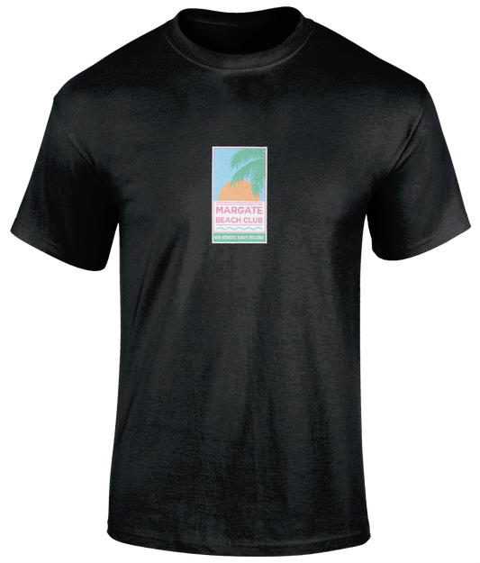 Margate Beach Club 'New Members' T-Shirt Black