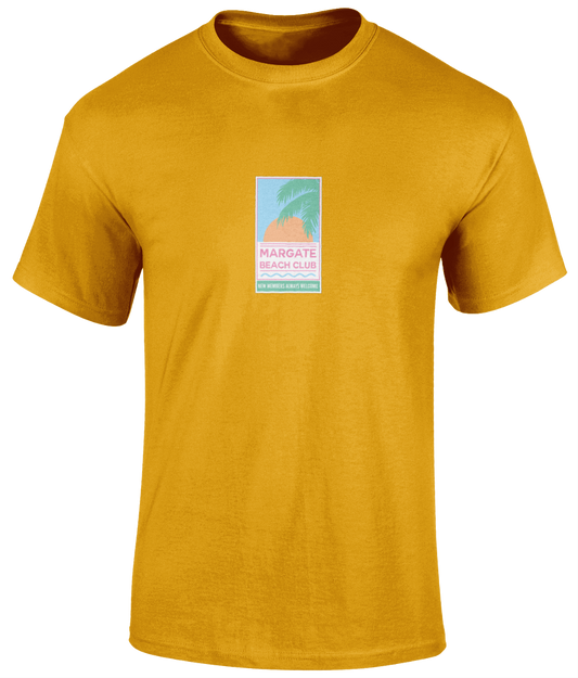 Margate Beach Club 'New Members' T-Shirt Gold