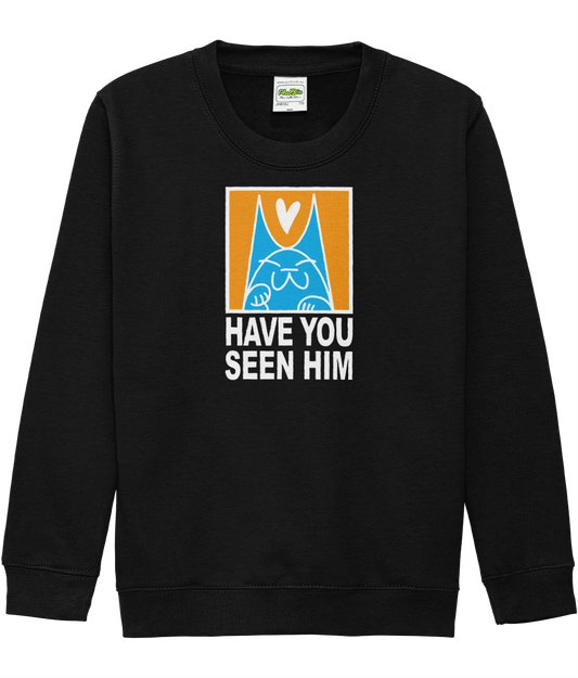 Kids Cat Neil Sweatshirt Black