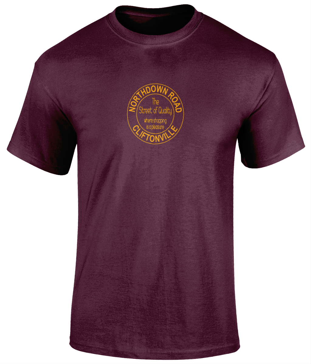 Northdown Road T-Shirt Maroon