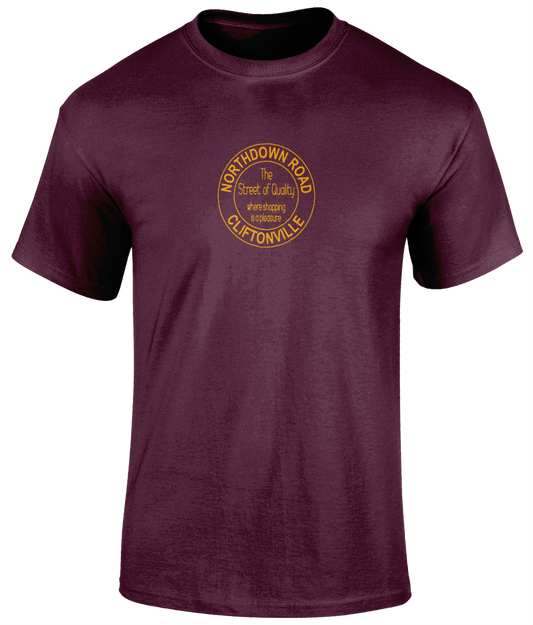 Northdown Road T-Shirt Maroon