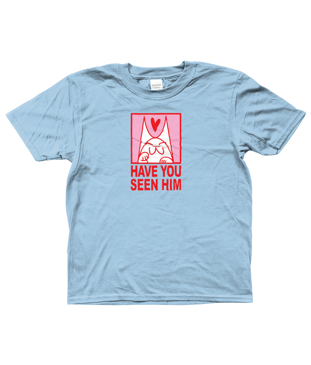 Kids Cat Neil T-Shirt Light Blue