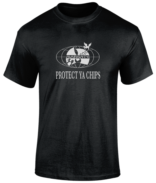 Protect Ya Chips T-Shirt Black