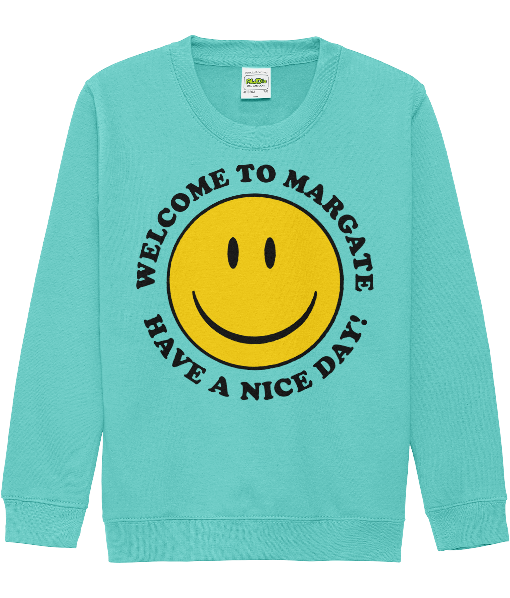 Kids Welcome To Margate Sweatshirt Peppermint