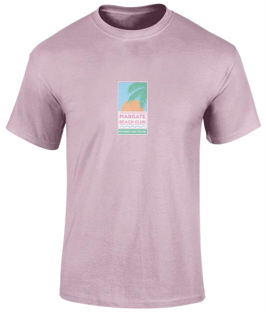 Margate Beach Club 'New Members' T-Shirt Pink