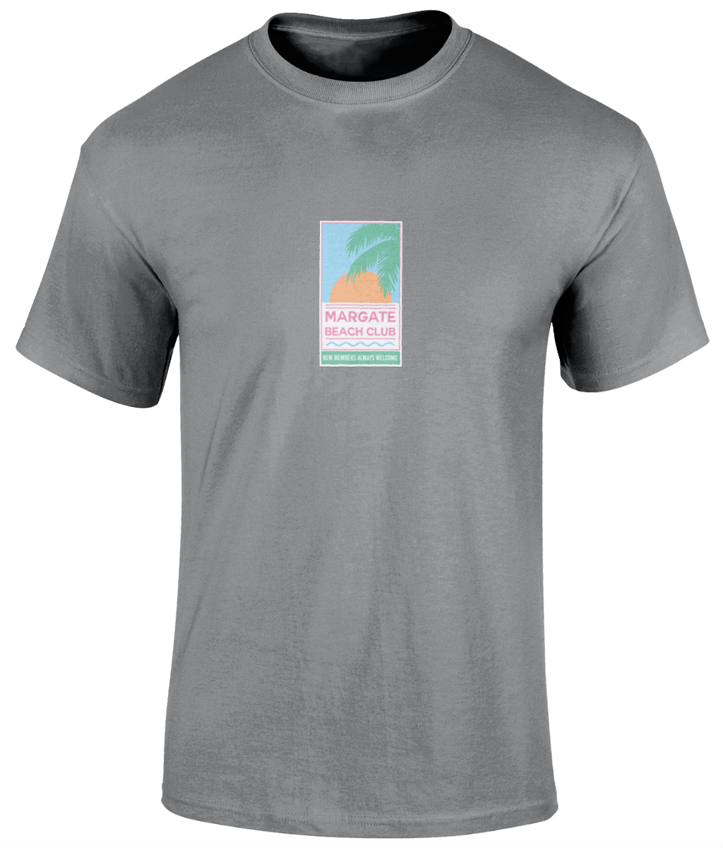 Margate Beach Club 'New Members' T-Shirt Grey