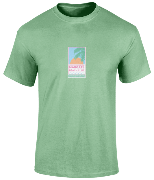 Margate Beach Club 'New Members' T-Shirt Peppermint