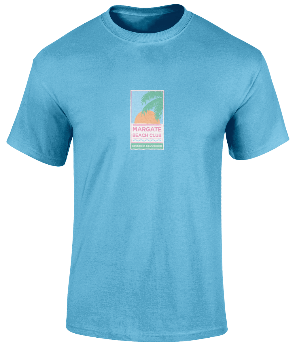 Margate Beach Club 'New Members' T-Shirt Blue