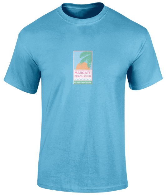 Margate Beach Club 'New Members' T-Shirt Blue